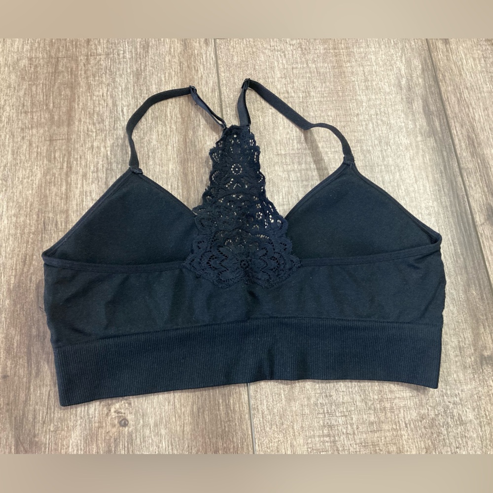 Auden Black lightly lined Seamless Bralette